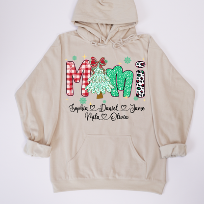Christmas Trees Mimi And Grandkids Personalized Shirt