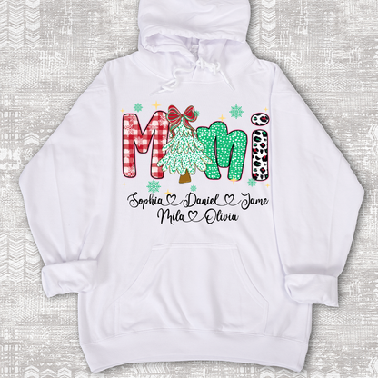 Christmas Trees Mimi And Grandkids Personalized Shirt