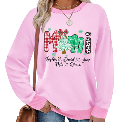 Christmas Trees Mimi And Grandkids Personalized Shirt