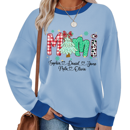 Christmas Trees Mimi And Grandkids Personalized Shirt