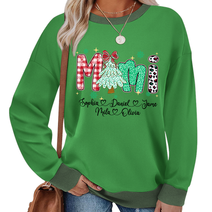 Christmas Trees Mimi And Grandkids Personalized Shirt
