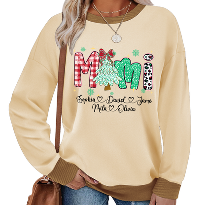 Christmas Trees Mimi And Grandkids Personalized Shirt