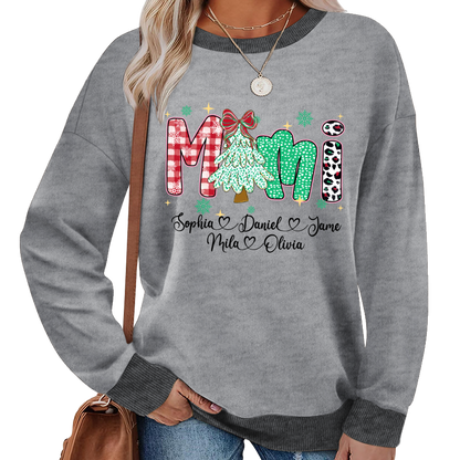 Christmas Trees Mimi And Grandkids Personalized Shirt