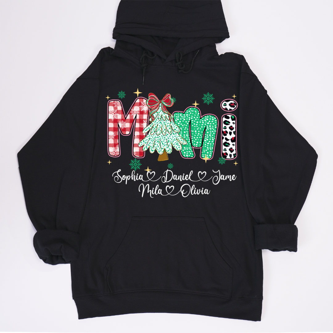 Christmas Trees Mimi And Grandkids Personalized Shirt