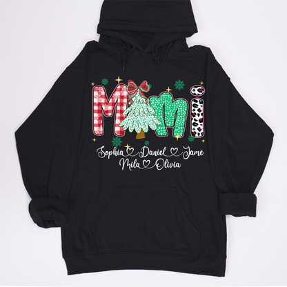Christmas Trees Mimi And Grandkids Personalized Shirt