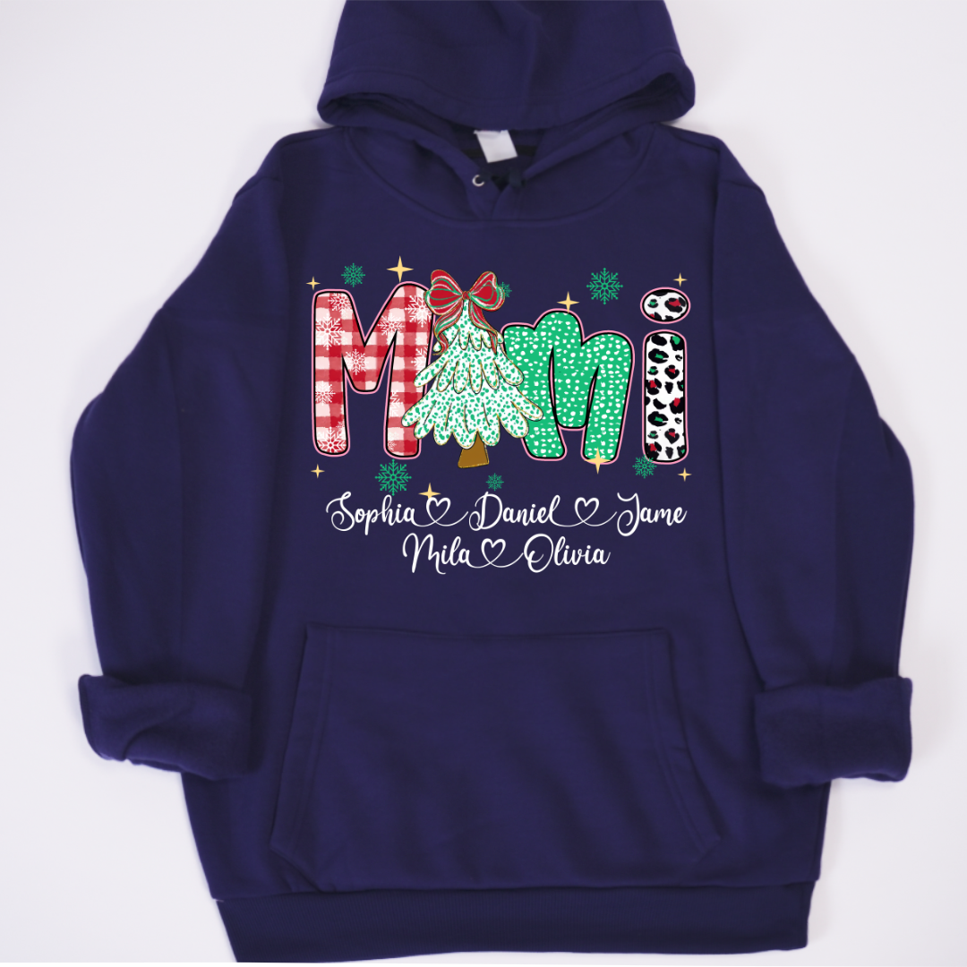 Christmas Trees Mimi And Grandkids Personalized Shirt