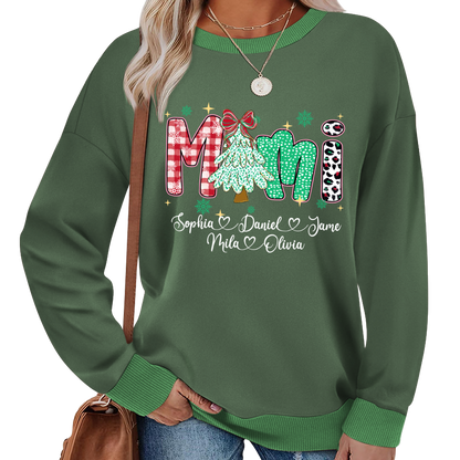 Christmas Trees Mimi And Grandkids Personalized Shirt
