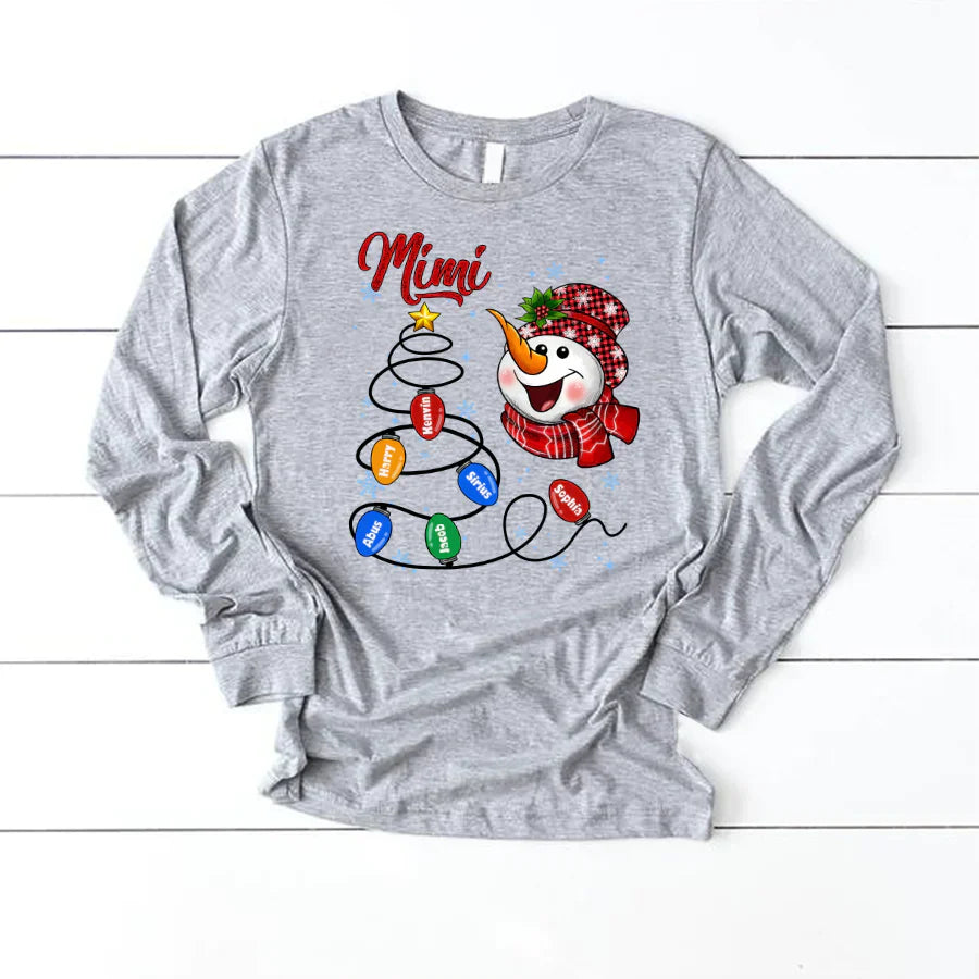 Christmas Tree Mimi And Grandkids CTH01 Longsleeve