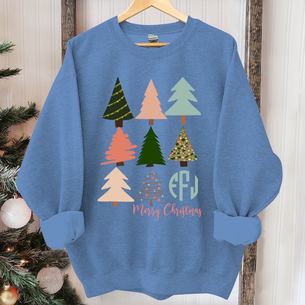 Christmas movie shirt, Womens christmas shirt, christmas pajamas, christmas tree shirt, monogram christmas shirt, merry christmas shirt