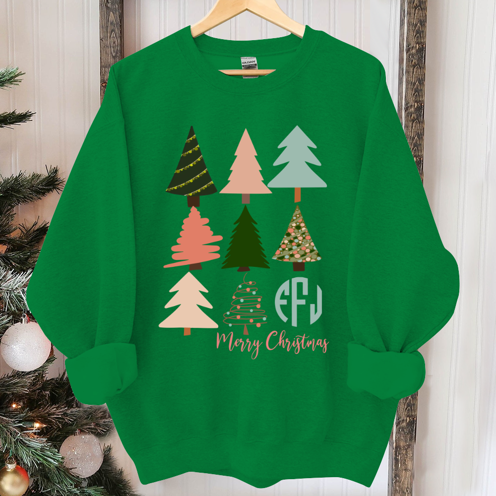 Christmas movie shirt, Womens christmas shirt, christmas pajamas, christmas tree shirt, monogram christmas shirt, merry christmas shirt