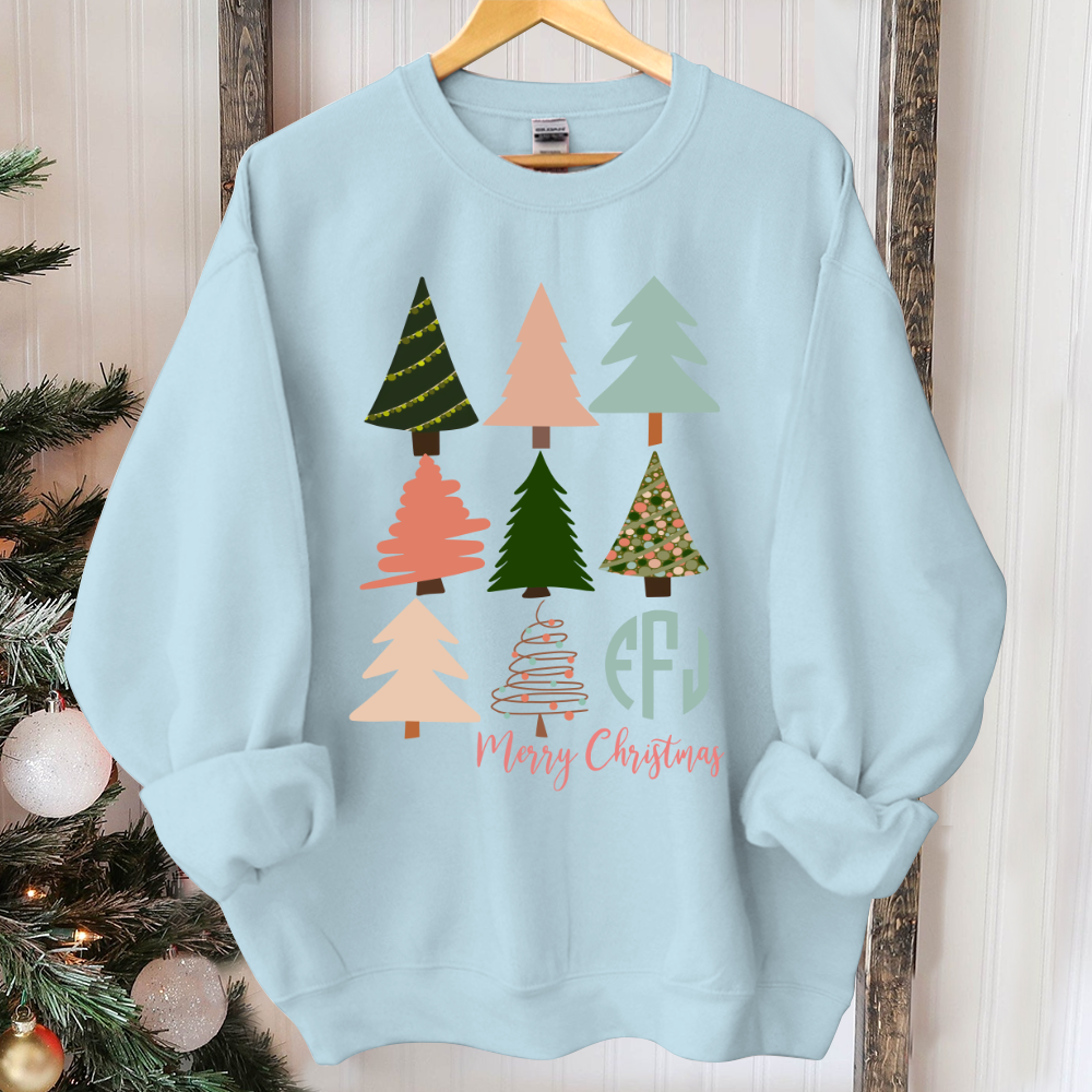 Christmas movie shirt, Womens christmas shirt, christmas pajamas, christmas tree shirt, monogram christmas shirt, merry christmas shirt