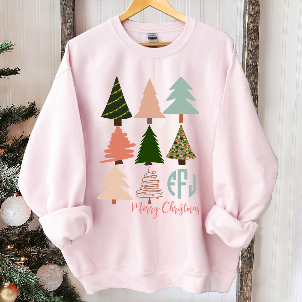 Christmas movie shirt, Womens christmas shirt, christmas pajamas, christmas tree shirt, monogram christmas shirt, merry christmas shirt