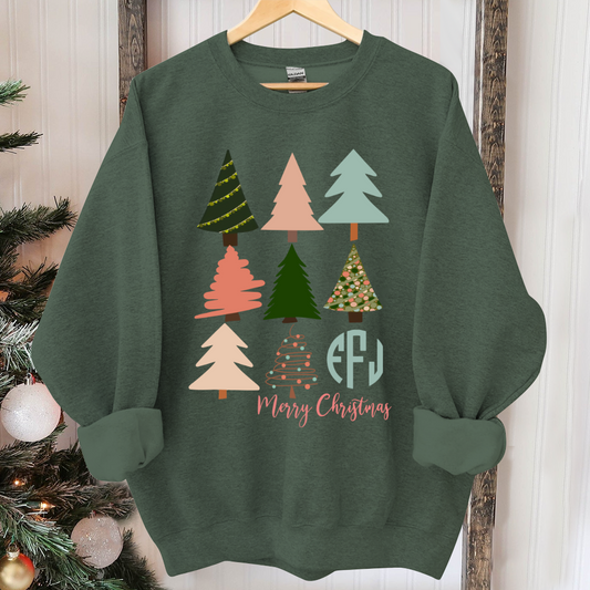 Christmas movie shirt, Womens christmas shirt, christmas pajamas, christmas tree shirt, monogram christmas shirt, merry christmas shirt