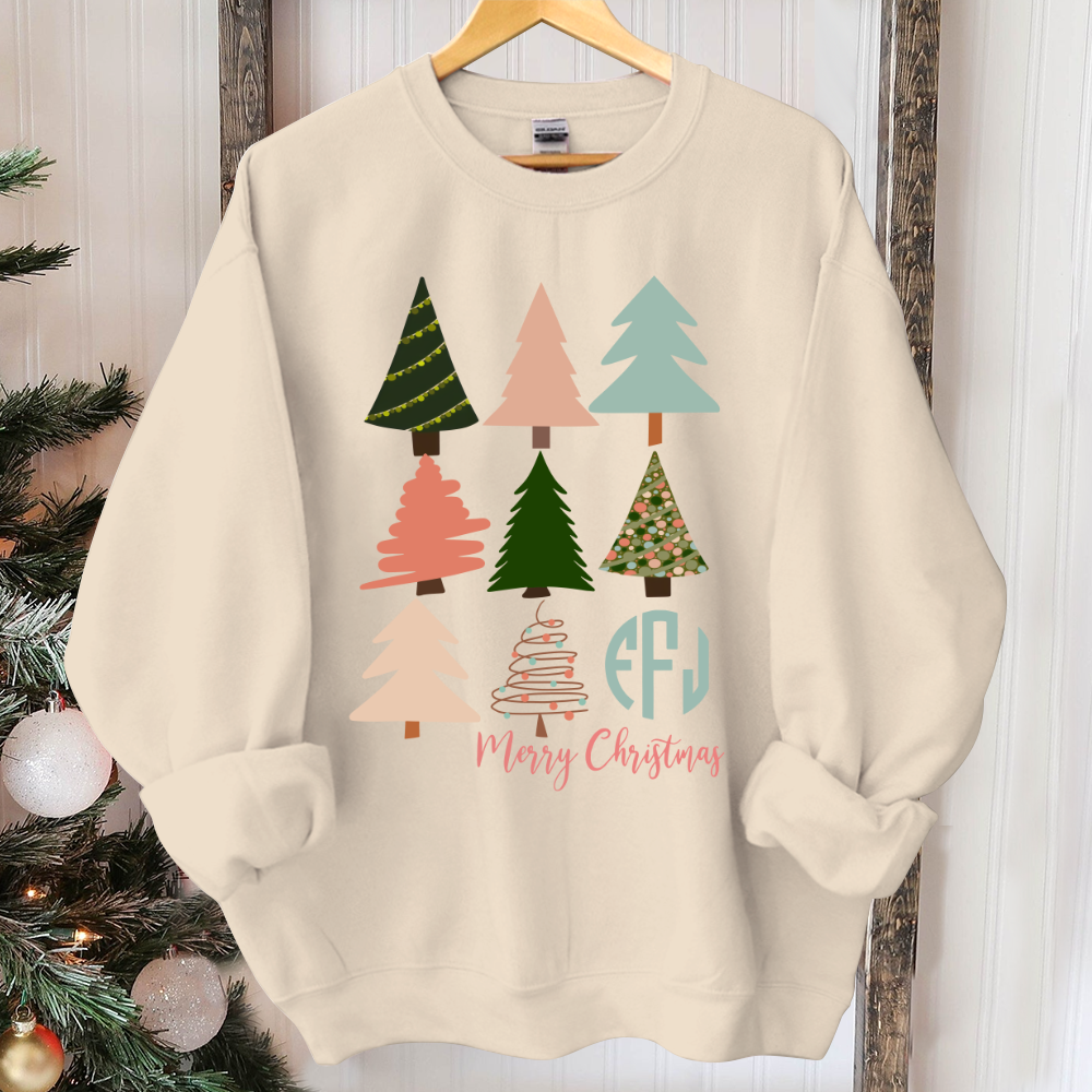 Christmas movie shirt, Womens christmas shirt, christmas pajamas, christmas tree shirt, monogram christmas shirt, merry christmas shirt