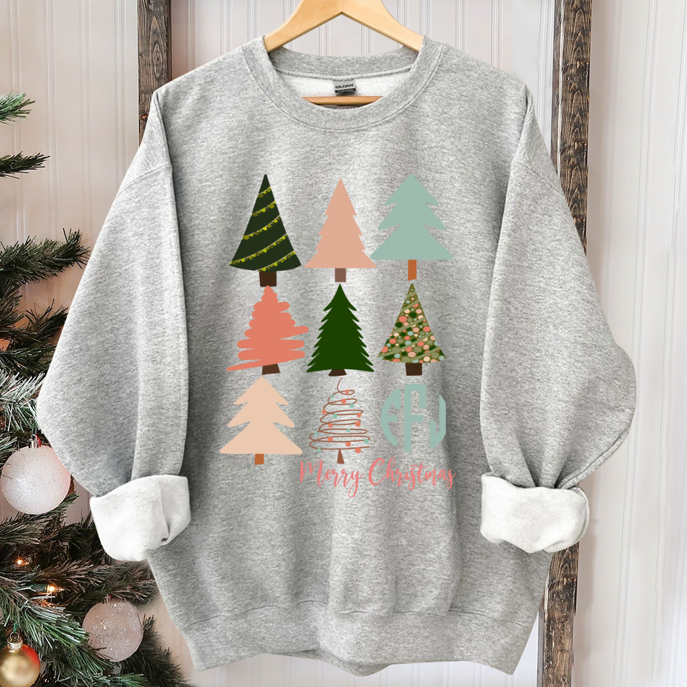 Christmas movie shirt, Womens christmas shirt, christmas pajamas, christmas tree shirt, monogram christmas shirt, merry christmas shirt