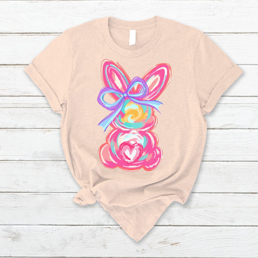Colorful Easter Bunny T-Shirt – Cute & Trendy Easter Outfit T-Shirt