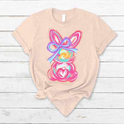Colorful Easter Bunny T-Shirt – Cute & Trendy Easter Outfit T-Shirt