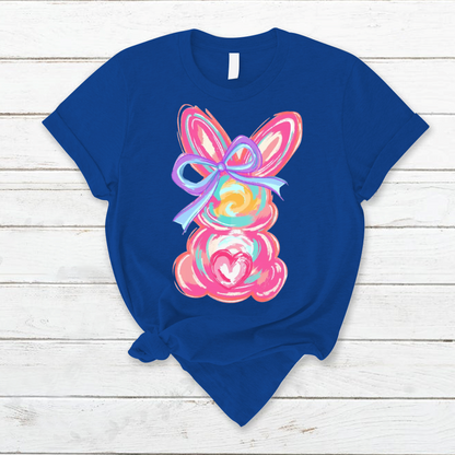 Colorful Easter Bunny T-Shirt – Cute & Trendy Easter Outfit T-Shirt