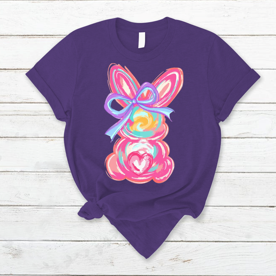 Colorful Easter Bunny T-Shirt – Cute & Trendy Easter Outfit T-Shirt