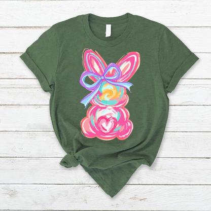 Colorful Easter Bunny T-Shirt – Cute & Trendy Easter Outfit T-Shirt
