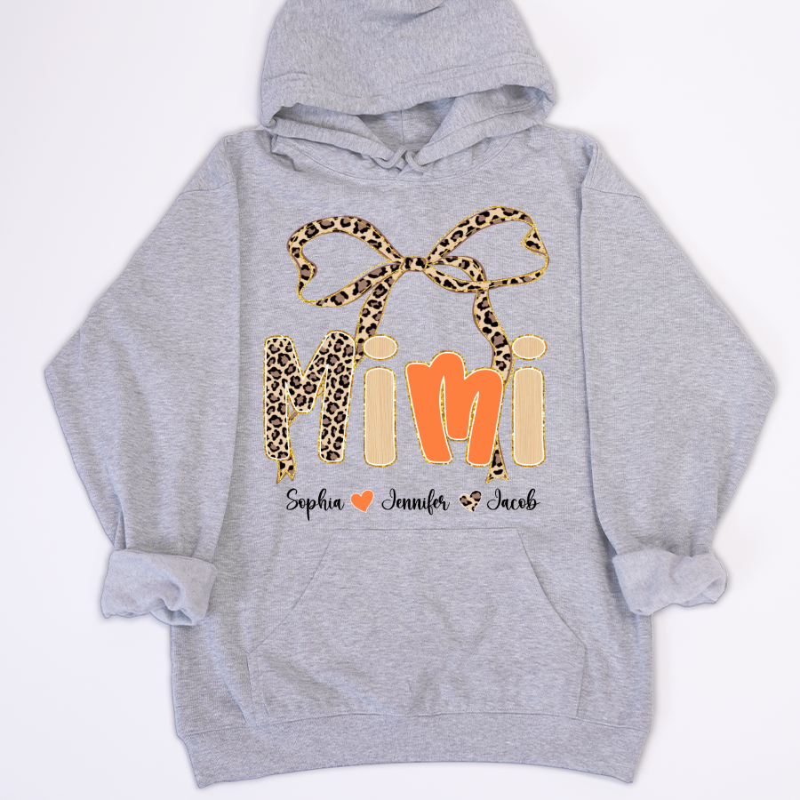 Fall Leopard Mini Nana Gigi Mama and Grandkids Shirt