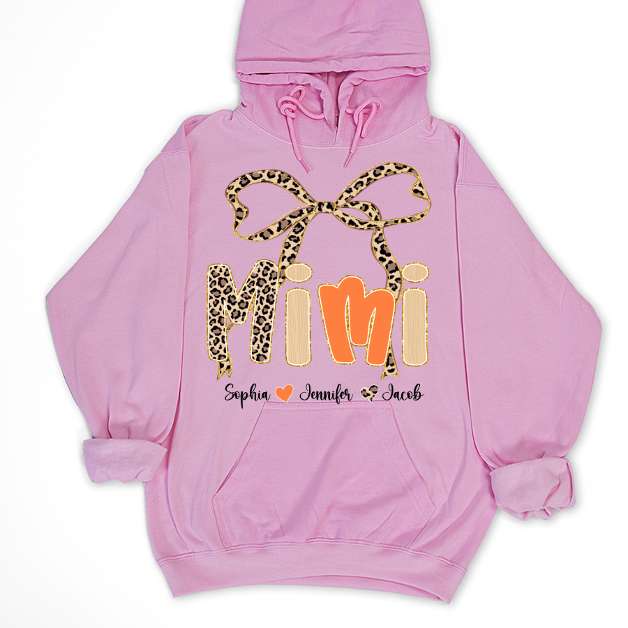 Fall Leopard Mini Nana Gigi Mama and Grandkids Shirt