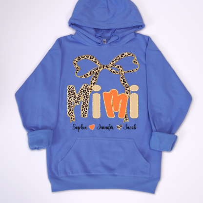 Fall Leopard Mini Nana Gigi Mama and Grandkids Shirt