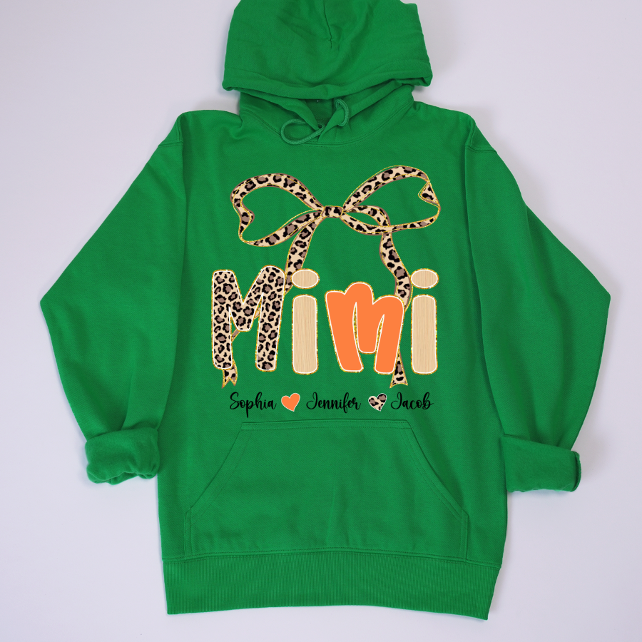 Fall Leopard Mini Nana Gigi Mama and Grandkids Shirt