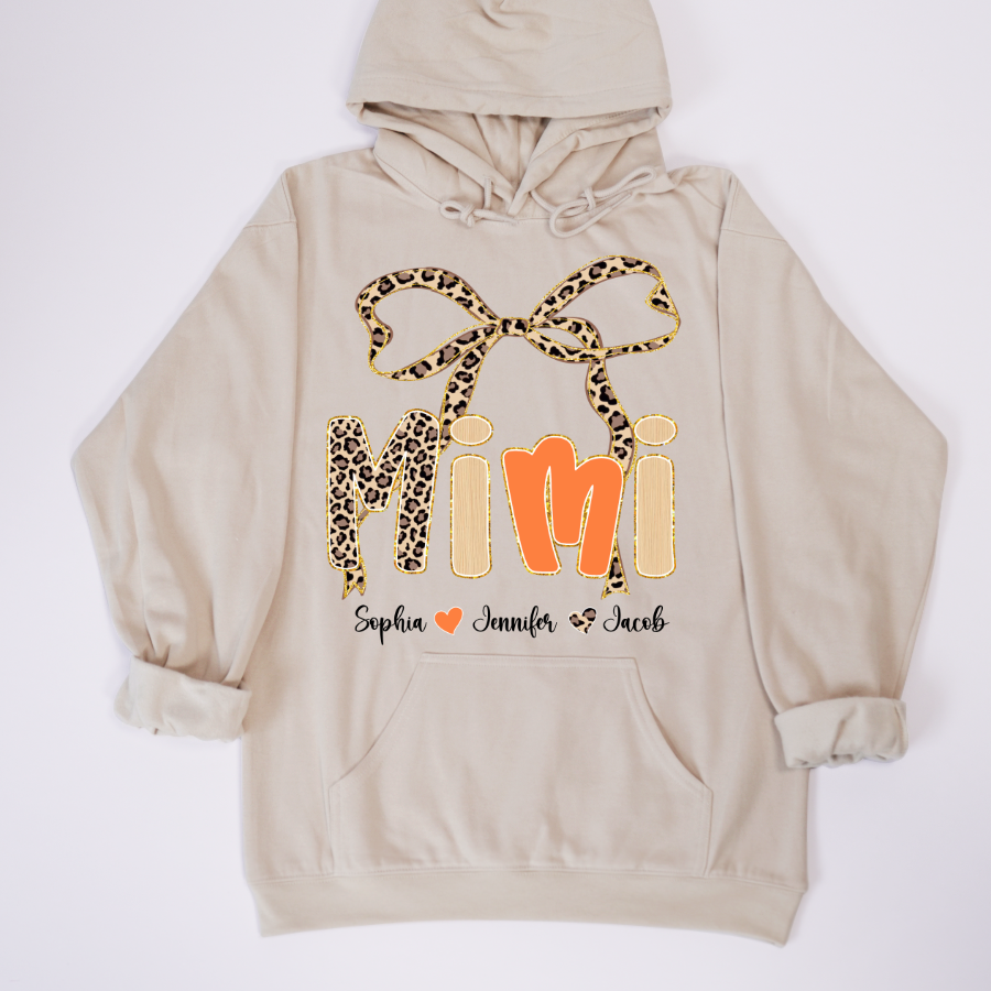 Fall Leopard Mini Nana Gigi Mama and Grandkids Shirt