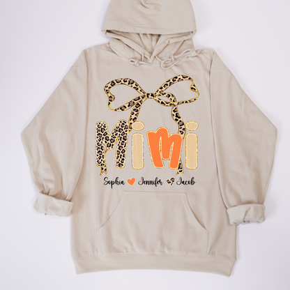 Fall Leopard Mini Nana Gigi Mama and Grandkids Shirt