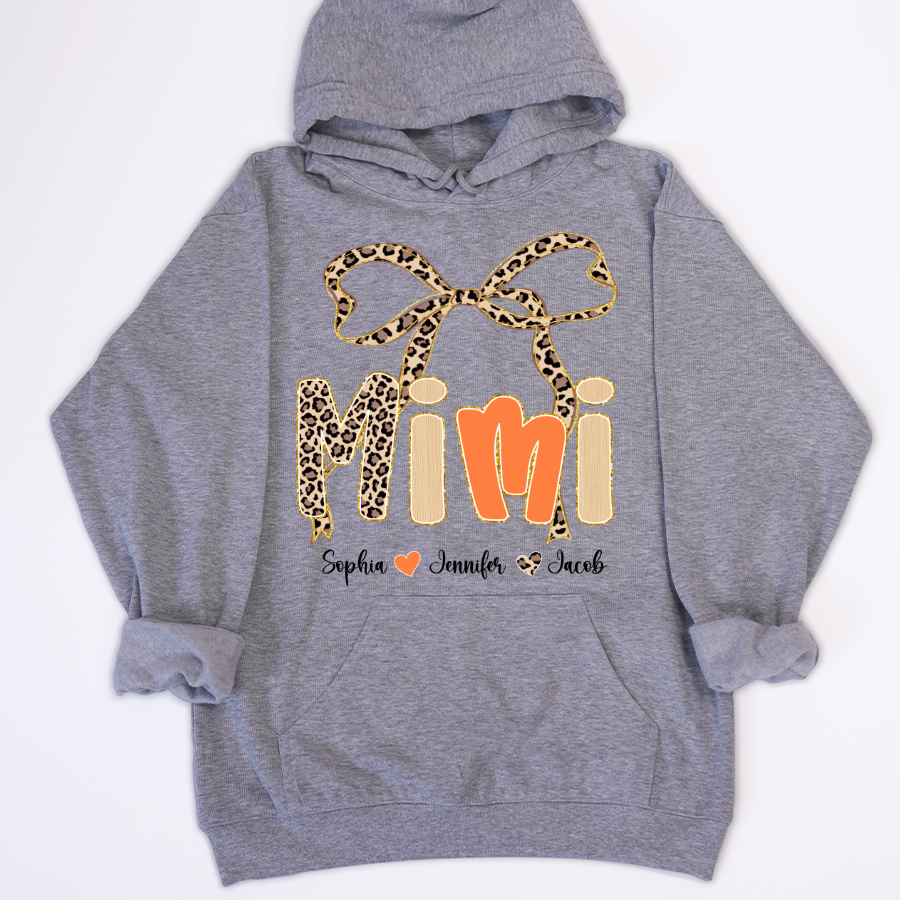 Fall Leopard Mini Nana Gigi Mama and Grandkids Shirt