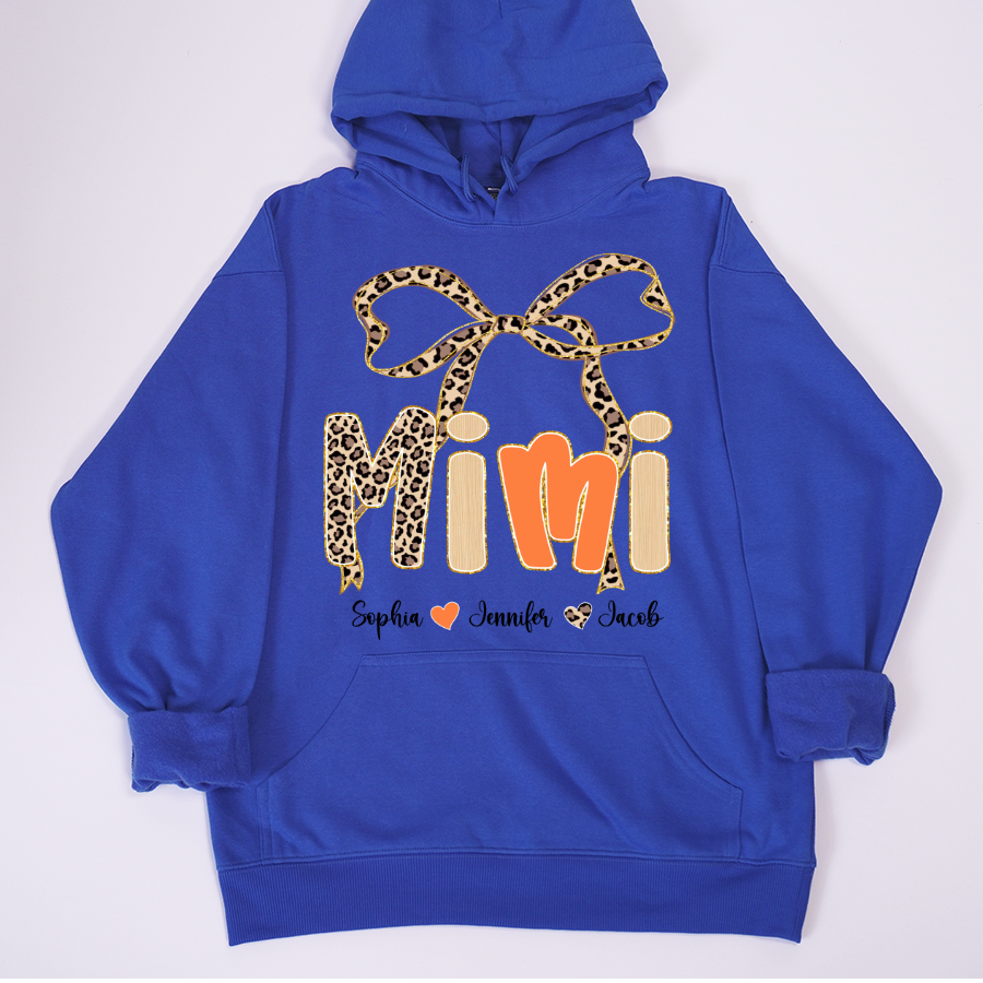 Fall Leopard Mini Nana Gigi Mama and Grandkids Shirt
