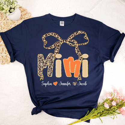 Fall Leopard Mini Nana Gigi Mama and Grandkids Shirt