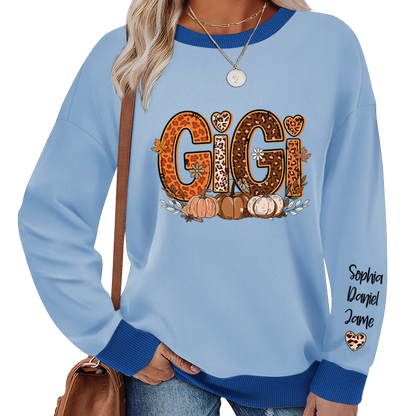 Fall Leopard Nana Gigi Mimi Mama Pumpkin