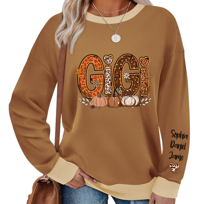 Fall Leopard Nana Gigi Mimi Mama Pumpkin