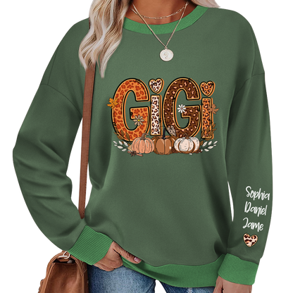 Fall Leopard Nana Gigi Mimi Mama Pumpkin