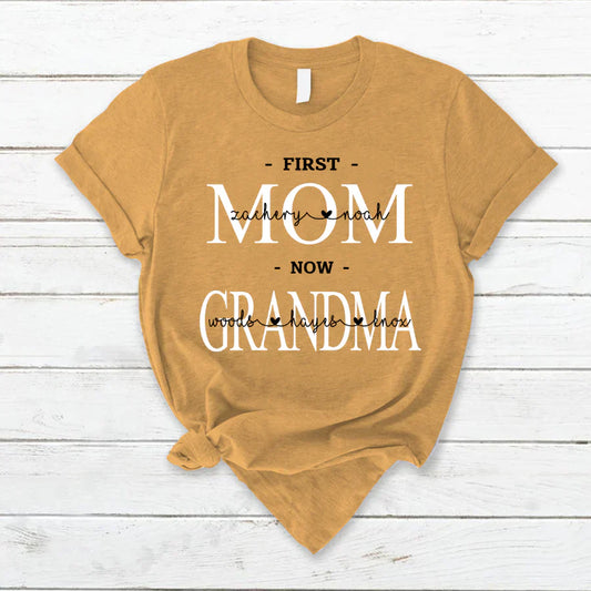 First Mom Kids And Grandma Grandkids VTN221126 T-Shirt