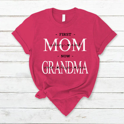 First Mom Kids And Grandma Grandkids VTN221126 T-Shirt