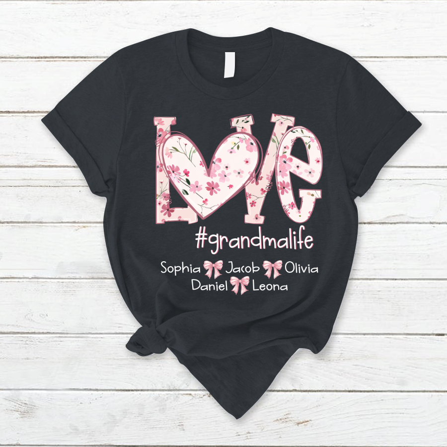 Flower Love Grandma Life Daisy Floral Mothers Day Gift Shirt