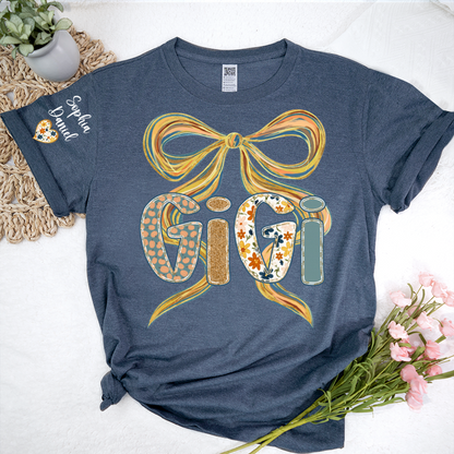 Gigi Fall Brushstroke Colors Trendy Custom Gigi and Grandkids