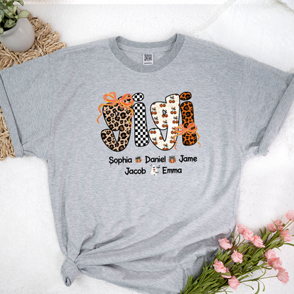 Gigi Pumpkin Spooky Custom Gigi And Grandkids Shirt