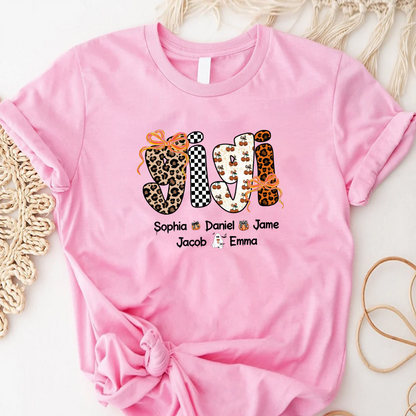 Gigi Pumpkin Spooky Custom Gigi And Grandkids Shirt