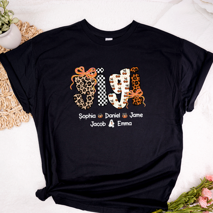 Gigi Pumpkin Spooky Custom Gigi And Grandkids Shirt