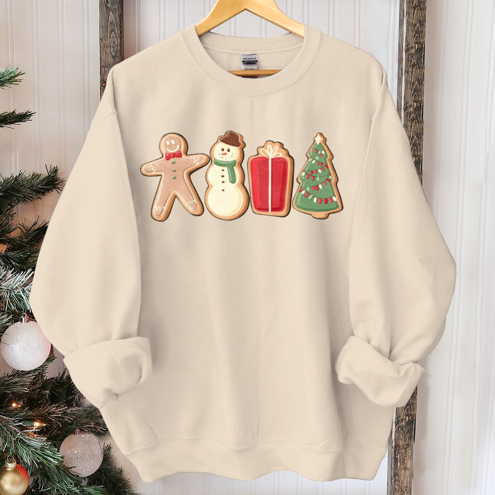 Gingerbread Cookies Sweatshirt, Christmas Shirt, Christmas Matching Sweatshirt, Family Shirt, Christmas Sweater, Xmas Shirt, Christmas Gift
