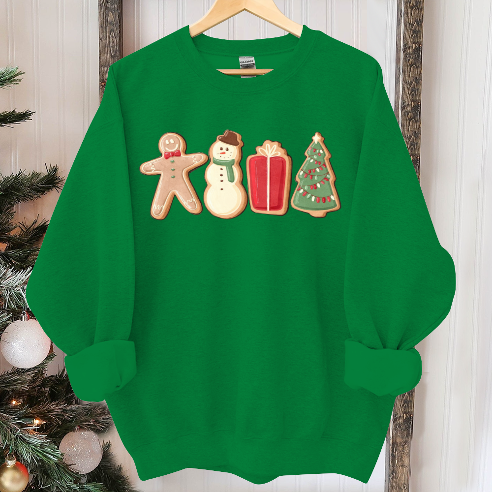 Gingerbread Cookies Sweatshirt, Christmas Shirt, Christmas Matching Sweatshirt, Family Shirt, Christmas Sweater, Xmas Shirt, Christmas Gift