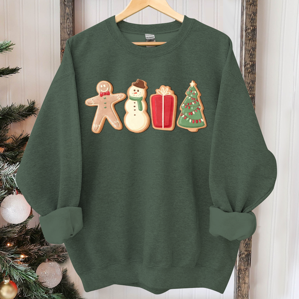 Gingerbread Cookies Sweatshirt, Christmas Shirt, Christmas Matching Sweatshirt, Family Shirt, Christmas Sweater, Xmas Shirt, Christmas Gift