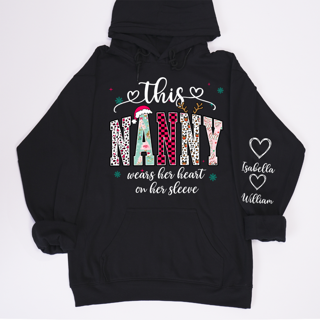 Girly Christmas Custom Grandma Mama Mimi And Grandkids Shirt
