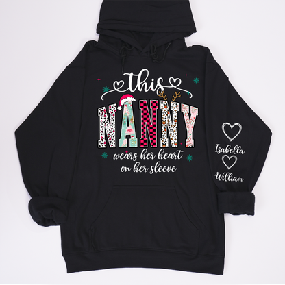 Girly Christmas Custom Grandma Mama Mimi And Grandkids Shirt