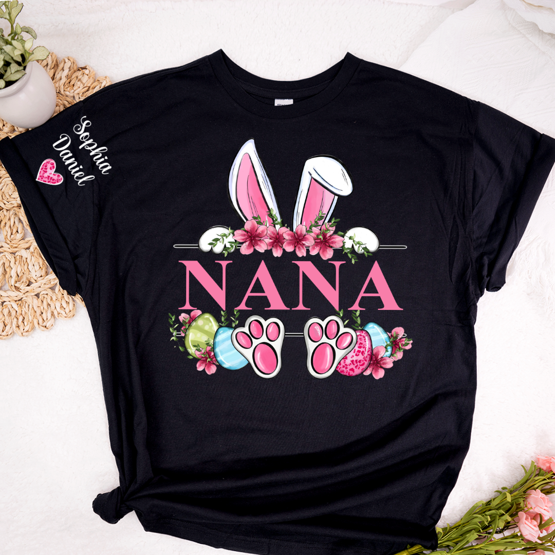 Grandma Bunny And Grandkids Easter Days Tshirt