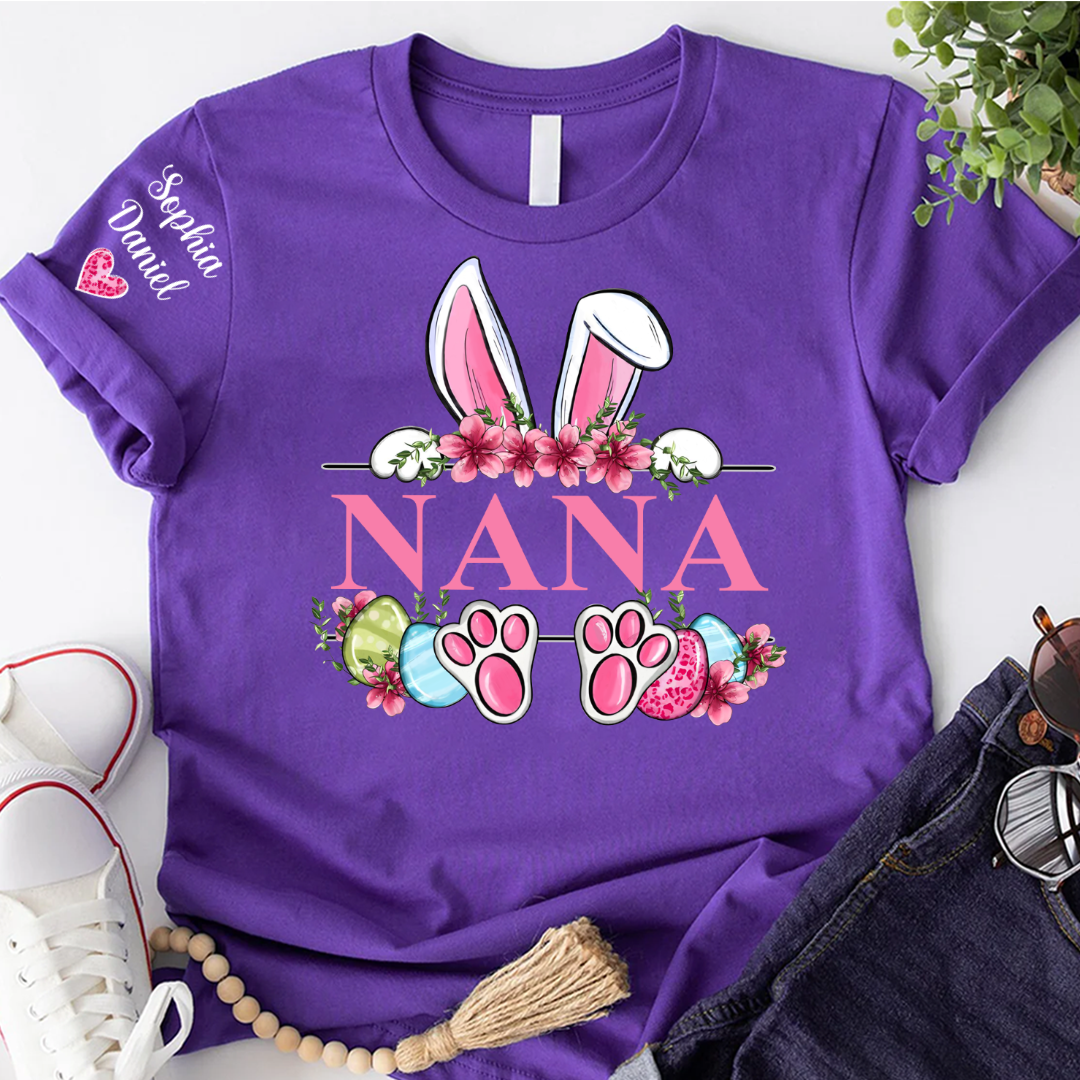 Grandma Bunny And Grandkids Easter Days Tshirt